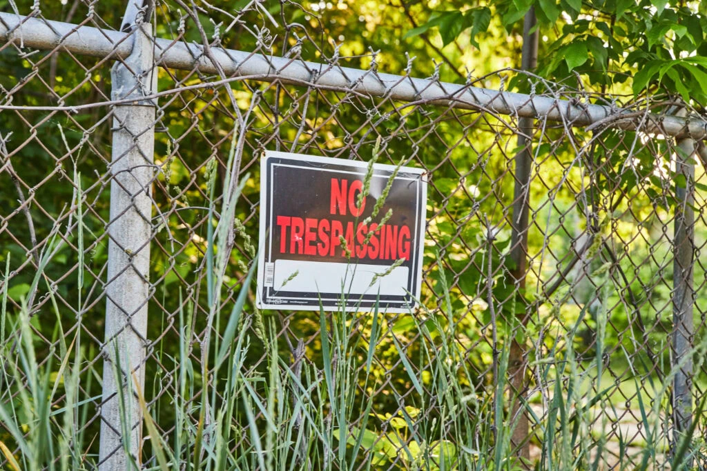 trespassing charges